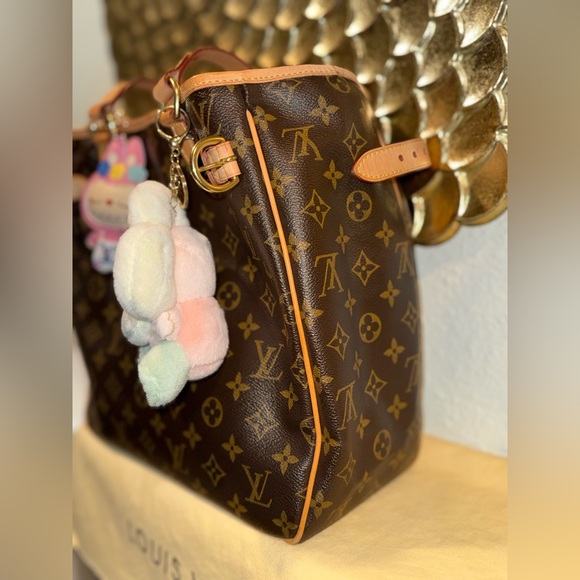 AUTH & VTG LOUIE VUITTON BROWN MONOGRAM CANVAS BATIGNOLLES VERTICAL ED. TOTE - Picture 13 of 16